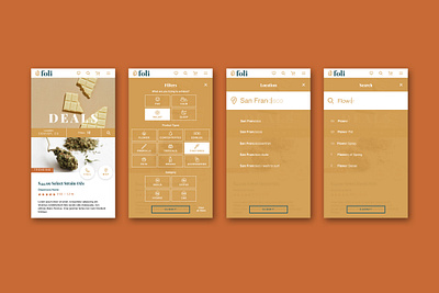 Foli Deals Screens branding design interaction product design typography ui ux web web app web design