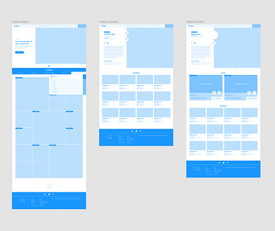 Wireframe sketches for cannabis website branding design interaction product design typography ui ux web web app web design