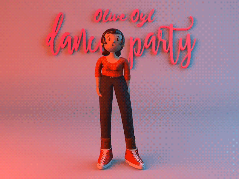 Oliver‘s dance party 3d animation illustration