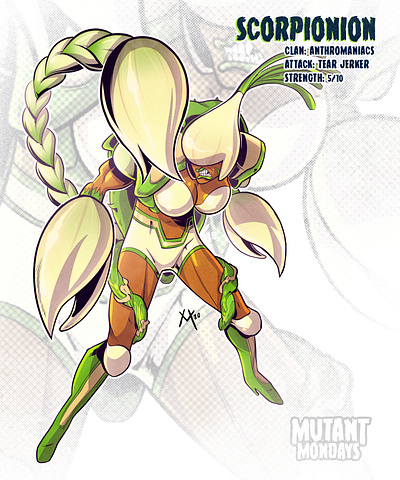 Scorpionion anime character design comic comic book comics illustration manga mutant onion scorpion sketch tmnt