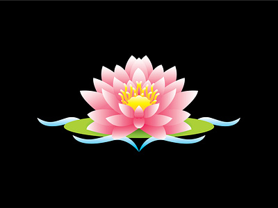 Lotus design illustration vector