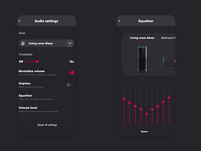 Audio Settings adobe photoshop animation app app design design dribbble first ui uiux ux