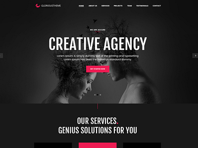 Business website design dark themes webdesign website design