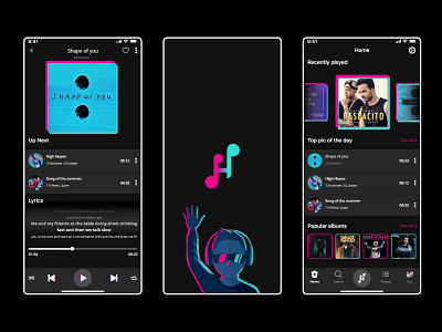 Mobile App Ui | Ios android app behance design dribbble invite ios mobile music music player musicapp project ui uiux ux uxui