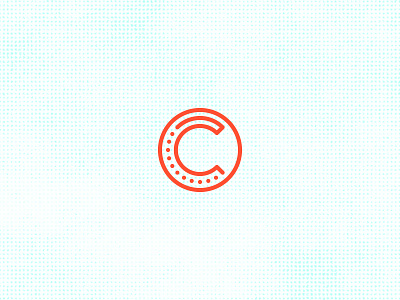 C Circle branding c circle dots grid icon identity line logo minimal stroke typography vector