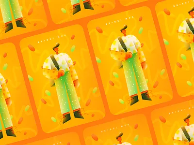 O color colorful cool cute design illustration man people ui vector