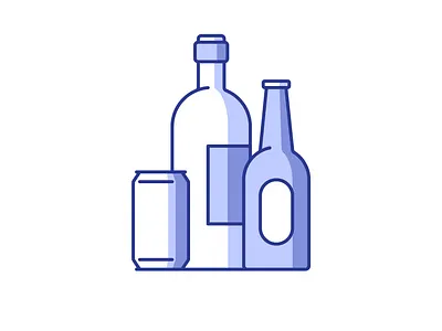 Grocery 041/100 design drink icon illustration minimal shadow vector