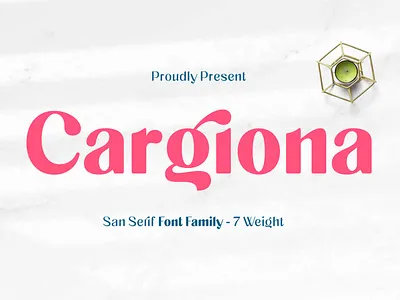 Cargiona - Sans Serif Font Family authentic beauty branding casual classy clean clean design fancy fashionable feminine font font family label lettering ligature logotype packaging sans serif stylish typogaphy