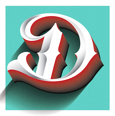 Letter D - for Drive and Determination. 36 Days of type 36daysoftype 3d type designspiration determination drive freelance illustrator graphicdesigncentral illustrated typography lettering letters type typetopia typism typographicart vector 3d typography vector typography