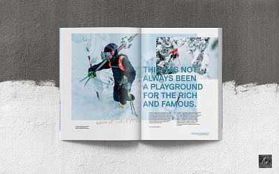 Outdoor Clothing Branding and Design .Verbier Magazine Spread 04 alpine editorial graphic design layout magazine design outdoor photoshop ski typogaphy verbier