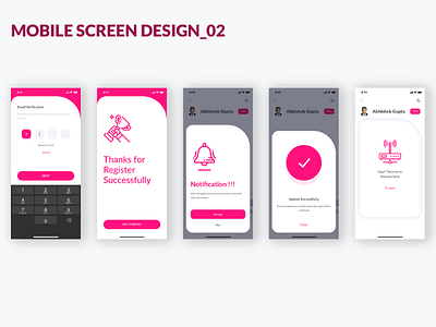 Mobile app design sketch mobile app screen