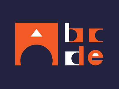 36 days of type 36dayoftype 36daysoftype07 a b bauhaus brutalist c color d e flat mid century modern modernist type vector vintage