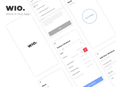Work It Out app app app design mobile routine ui uidesign userexperience userinterface ux uxdesign workout workout app workout tracker
