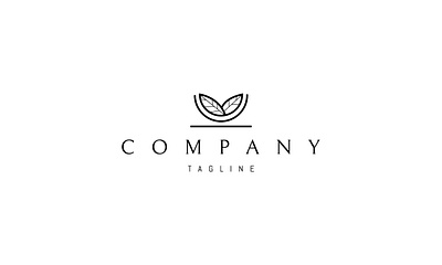 Leaf Plate logo brand branding design logo nature tree umuarus vector