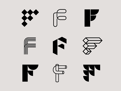 Letter F exploration 3d logo bold branding f logo geometric letter exploration letter f lettering lettermark lettermark logo lettermarkexploration letters logo logo design minimal monogram simple typography