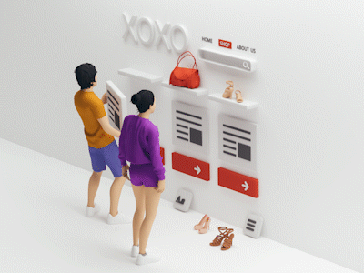 Customize Online Store 3d 3dsmax animation cartoon client design designer ecommerce illustration marketing shop shopping app ui webdesign webdesing website