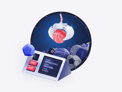 Filters VS Facets algolia arcade claw crane design facets filters game illustration illustrator vector