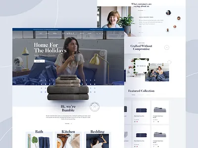 Bumble landing page branding clean design ecommerce eshop landing landing page minimal minimalism product sale shop shopify ui ux web website