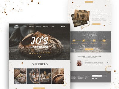 Bakery web site bakery branding design ui ux web web design website