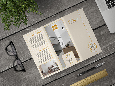 Old Zey Hospitality One branding brochure design business kit furnishing home decor hospitality indesign indesign template manufacture marketing print design property stationery template trifold