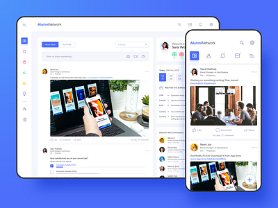 Alumni Network | Responsive Web Design design interfacedesign mobileappdesign uidesign ux uxdesign uxui
