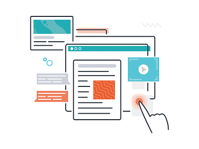 UI Patterns illustration illustrator simple ui illustration vector