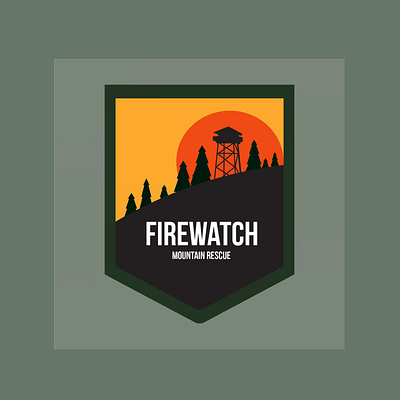 Firewatch Badge adobe brand branding creative design graphic graphic design illustration logo logo design