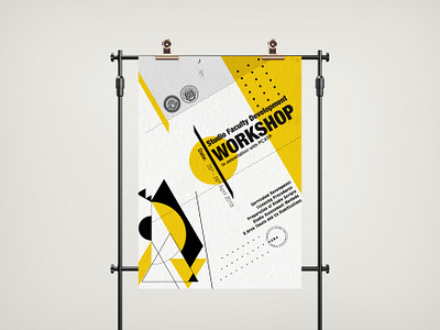 Poster design - Architects workshop abstract graphic design illustration poster