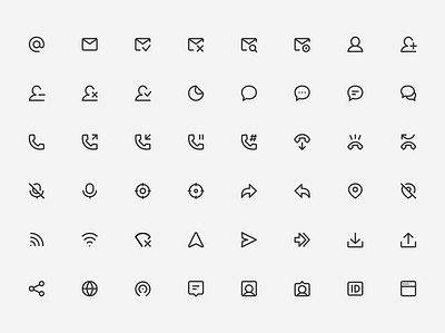 Super Basic Icons - Communication Set 🛰️ communication components library design elements design system figma freebie icon pack icon set iconography icons interface sketch sketch templates website symbols ui ui kit ux web web design with sketch