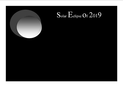 Solar Eclipse illustration simple