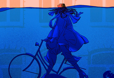 Welcome to Amsterdam-on-sea (Welkom in Amsterdam-aan-zee) activism amsterdam climate change digital art extinction rebellion illustration photoshop poster poster design poster illustration procreate social justice