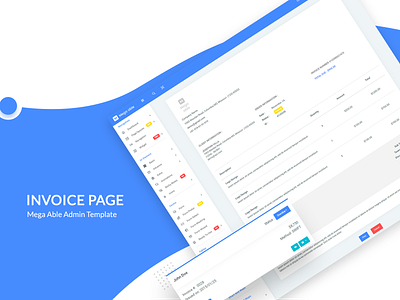 Invoice Page - Mega Able Admin Template admin admin dashboard admin design admin panel admin template admin theme angular angular dashboard bootstrap bootstrap admin bootstrap template daashboard invoice invoice design invoice page sass ui ui ux ui ux design uidesign