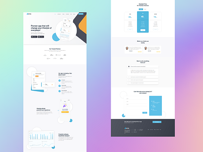 Website Landing Page animation branding design flat html5 illustration logo multipurpose responsive template