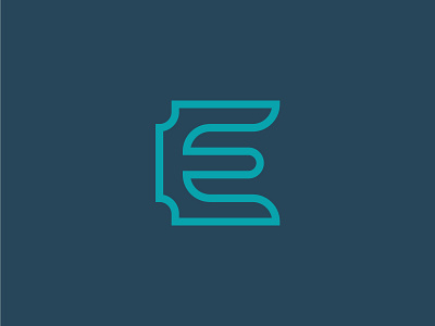 Letter Mark E 36daysoftype geometry lettermark lettermarklogo line logo mark monogram