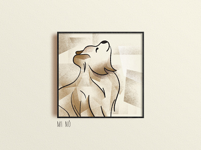 My Old Friend - Mi No animals artbook childrens book childrens illustration dog drawing friend go home illustration illustration art illustrator line art monocolor pet