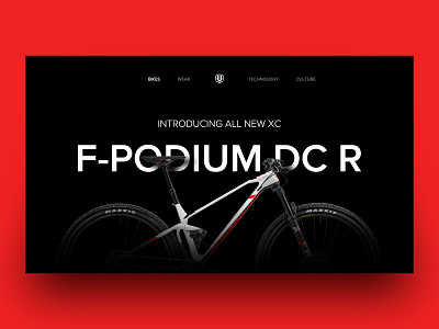 mondraker bikes Home page banner banner design bikes cycle design mtb photoshop podium redesign typography ui uidesign web design website design xd