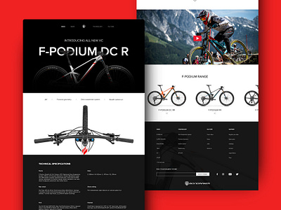 mondraker web page redesign bikes cycle design mtb photoshop podium redesign uidesign web design website design