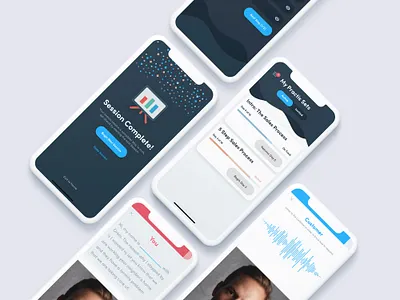Practis: Customer Interaction Training Tool app app design ios app ios app design ios13 iphonex training ui uiux uxdesign