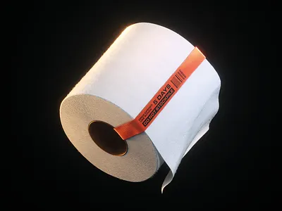 Toilet Roll ๐งป๐งป๐งป 3d bog roll cinema4d octane substance substance designer texturing toilet toilet roll