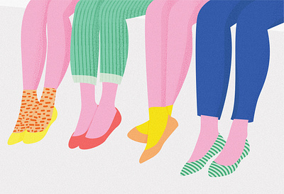 Happy sister collage art graphic design illustration