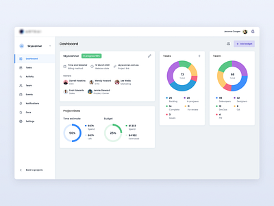 CRM System | Dashboard 💼 charts crm dashboard desktop design icons list managment menu minimal saas design stats typogaphy uxui webapp webapp design