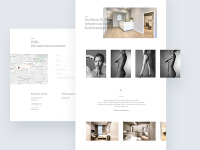 Plastic Surgery Website Redesign design minimalism plastic surgery typogaphy ui user experience user interface ux web web design woman