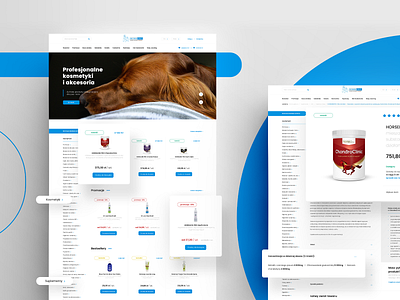 web design | Groomer.com.pl blue design flat graphic graphicdesign minimal typography ui ux vector