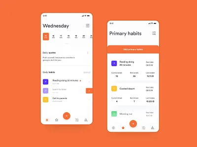 GetNewHabit concept design intarface mobile mobile design ui uidesign