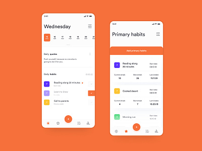 GetNewHabit concept design intarface mobile mobile design ui uidesign