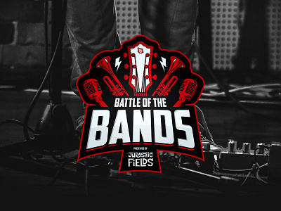 Battle Of The Bands american battle of the bands brand branding clean design graphic design identity illustration logo red retro type typography