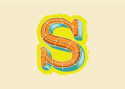 36 Days of Type -- S for Seahorse 36daysoftype animal alphabet branding illustration letter s lettering logo logos logotype orange seahorse typography vector