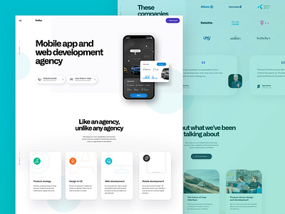 Profico Website agency anaytics app branding car company dashboard design flat growth homepage media mobile portfolio profile showcase simple studio web website