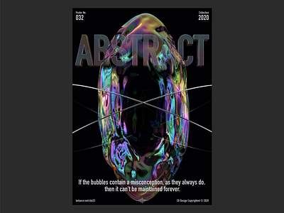 CB Design PC-032 3d 3dart abstract abstract art arnoldrender bubble c4d c4dart cinema4d composition dailyposter designeveryday graphicdesign motivation poster poster art