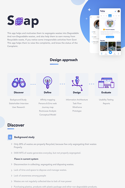 Soap - UI/UX case study appoiment booking app branding complaint registration design dribbble ios problemsolving profile redeem typography ui uidesign uidesignpatterns uiux ux uxcasestudy uxdesign waste disposal app waste management